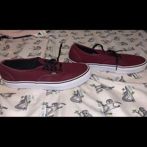 Maroon vans (men shoes)